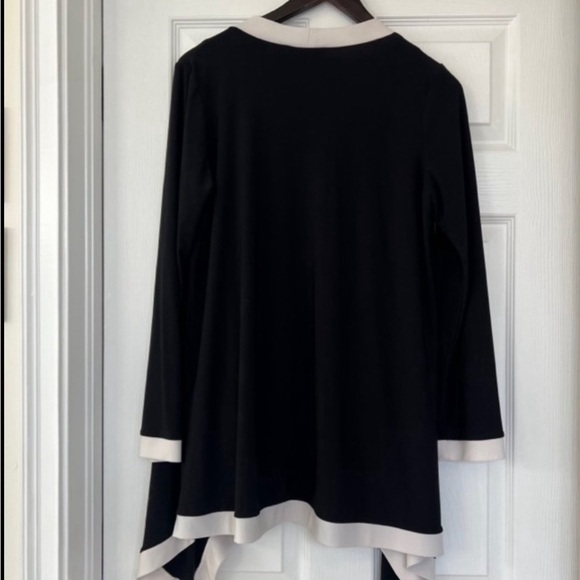 Joseph Ribkoff Asymmetric Cardigan with matching Sleeveless top - Picture 4 of 8